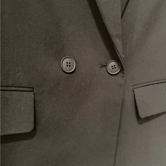 Zara Women’s Black Double Breasted Blazer – Size Medium - Picture 5 of 7